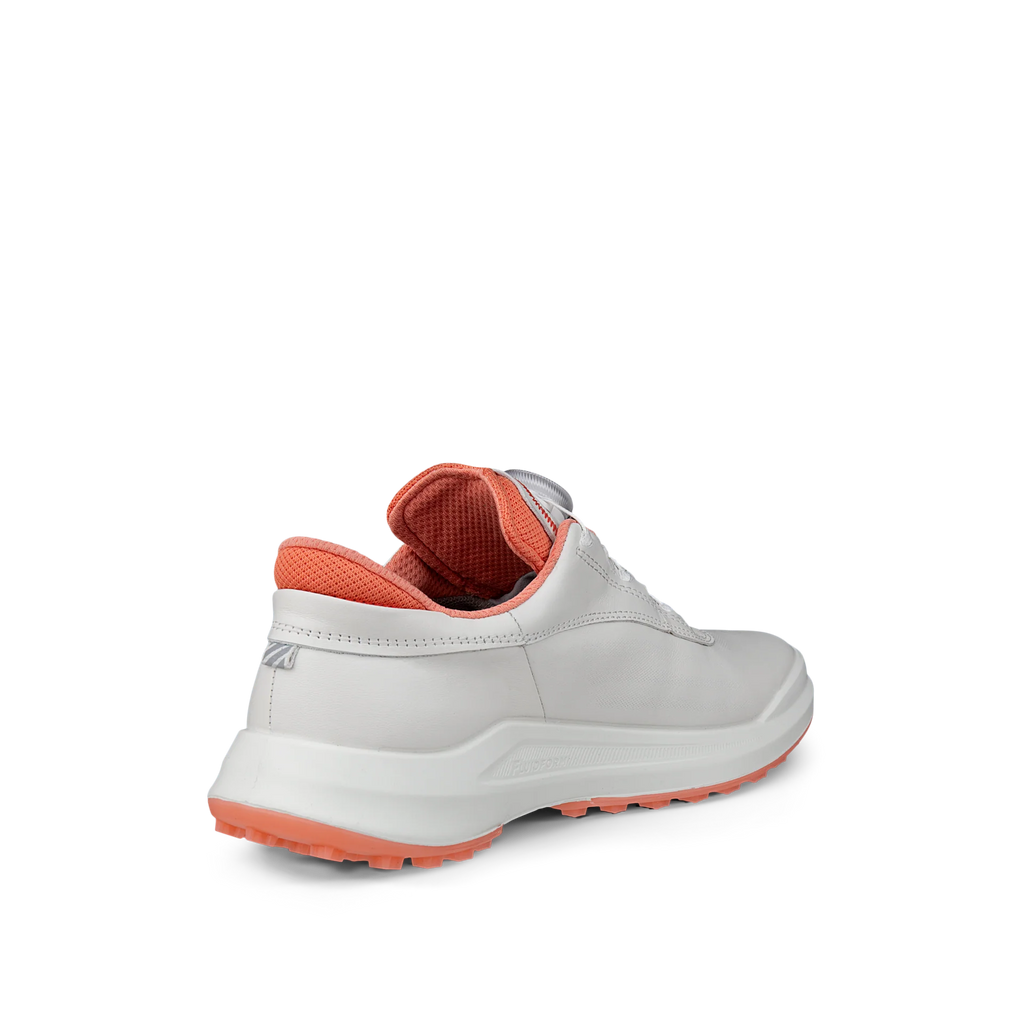 ECCO WOMEN'S GOLF CORE BOA -- WHITE/CORAL