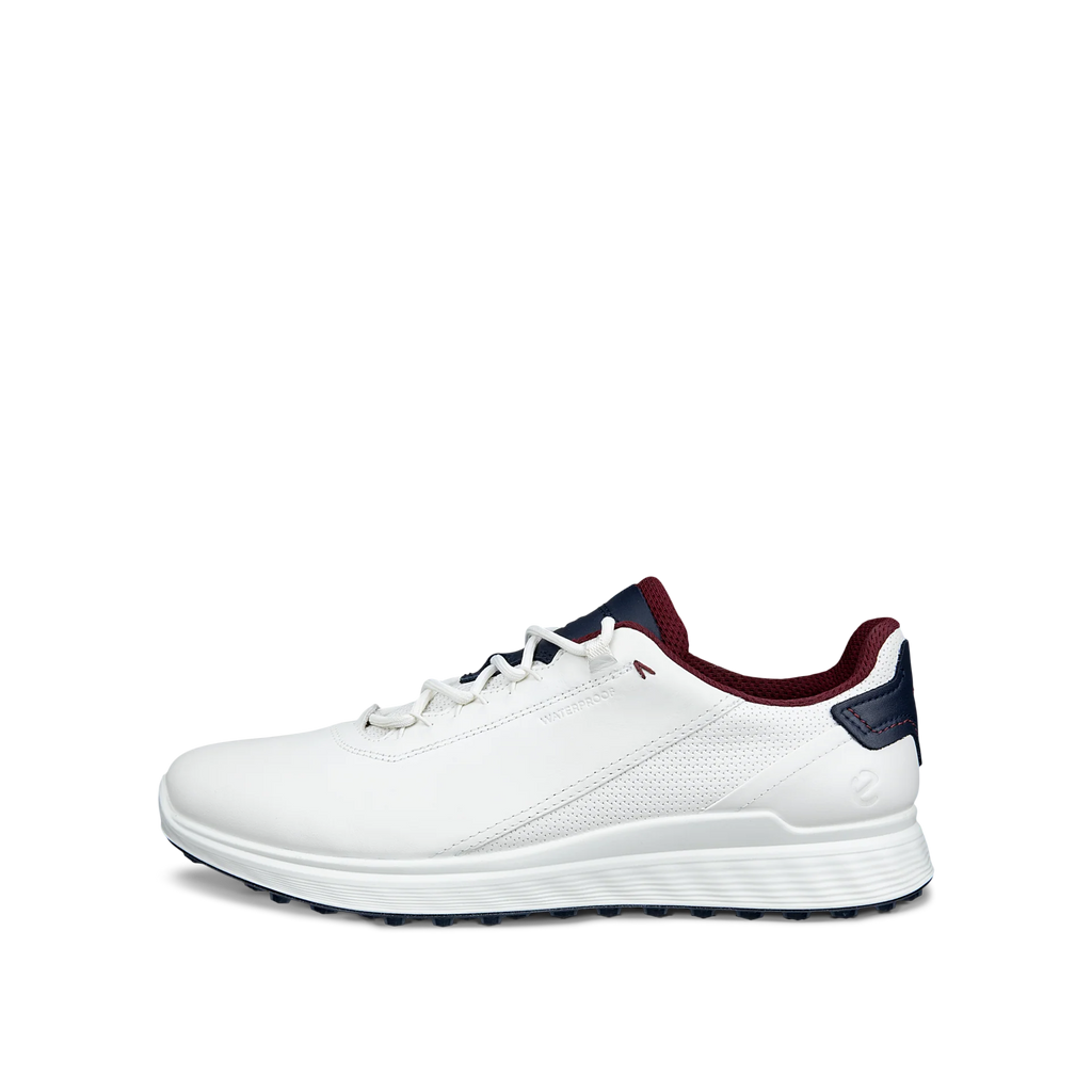 ECCO GOLF S-CASUAL LACE WP -- WHITE/NAVY