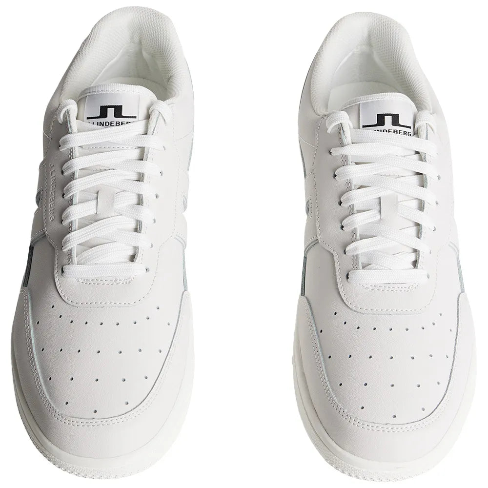 J. LINDEBERG WOMEN'S ACE LOW-TOP GOLF SNEAKER -- WHITE