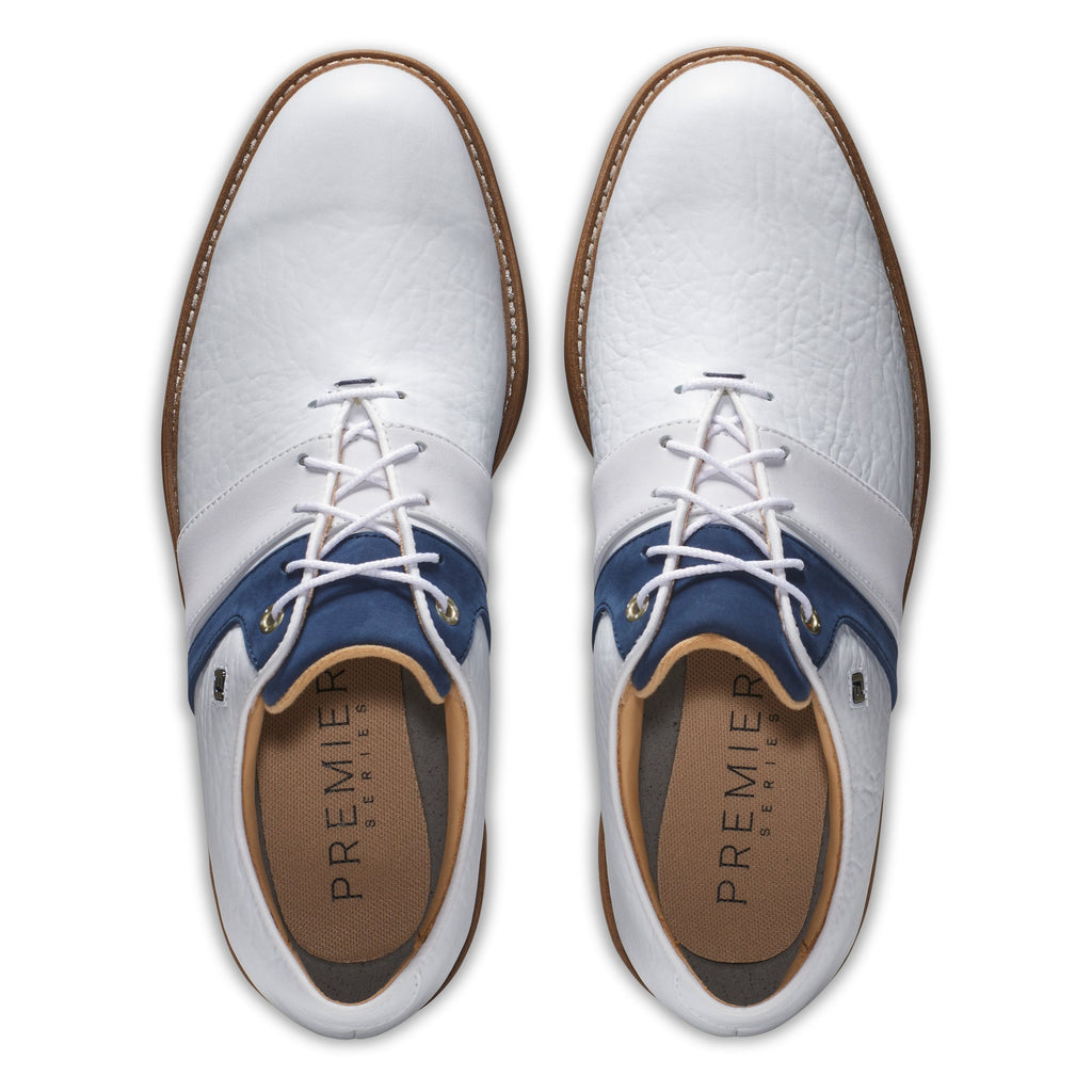 FOOTJOY PREMIERE SERIES PACKARD LX - WHITE/NAVY