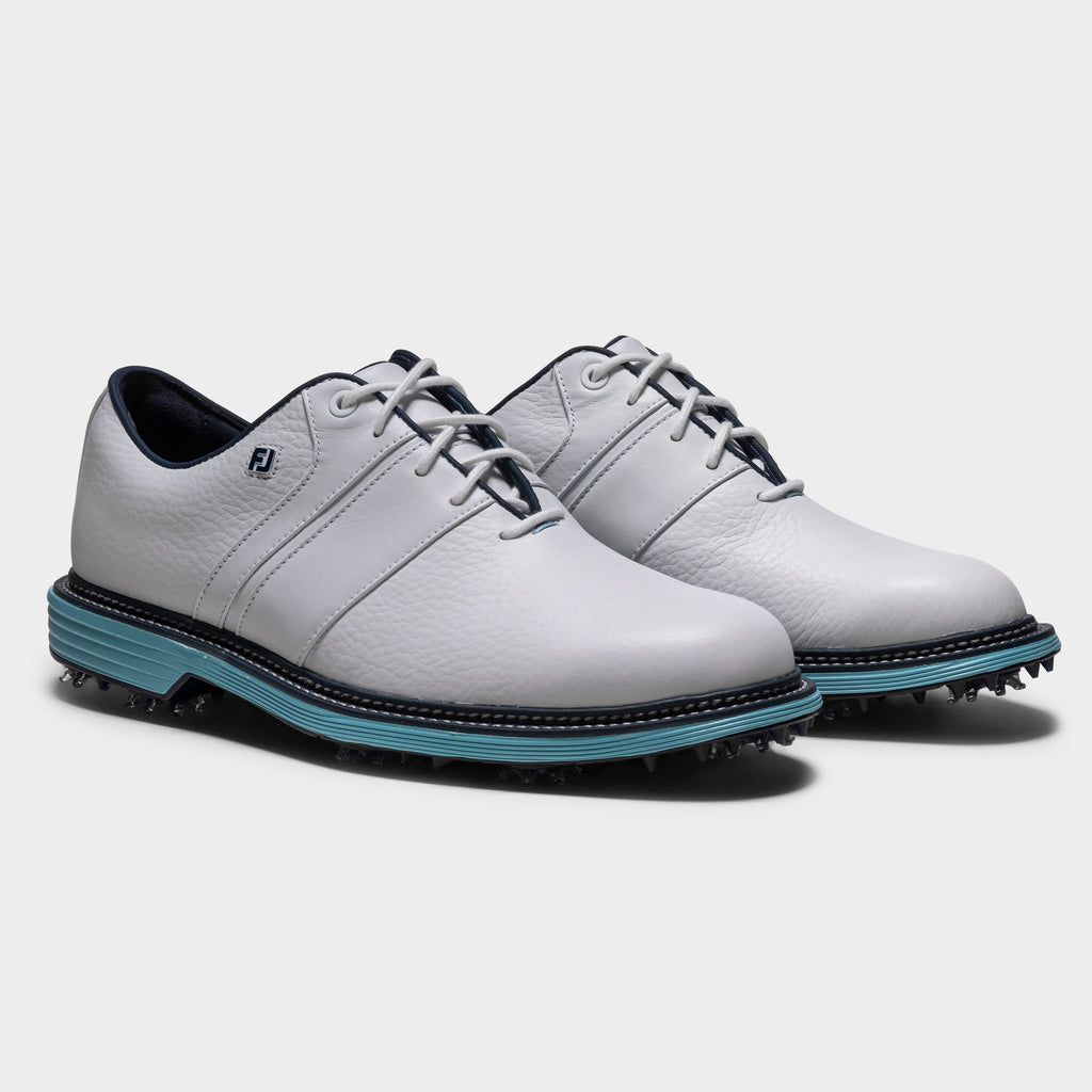 FOOTJOY PREMIERE SERIES PACKARD -- WHITE/BLUE