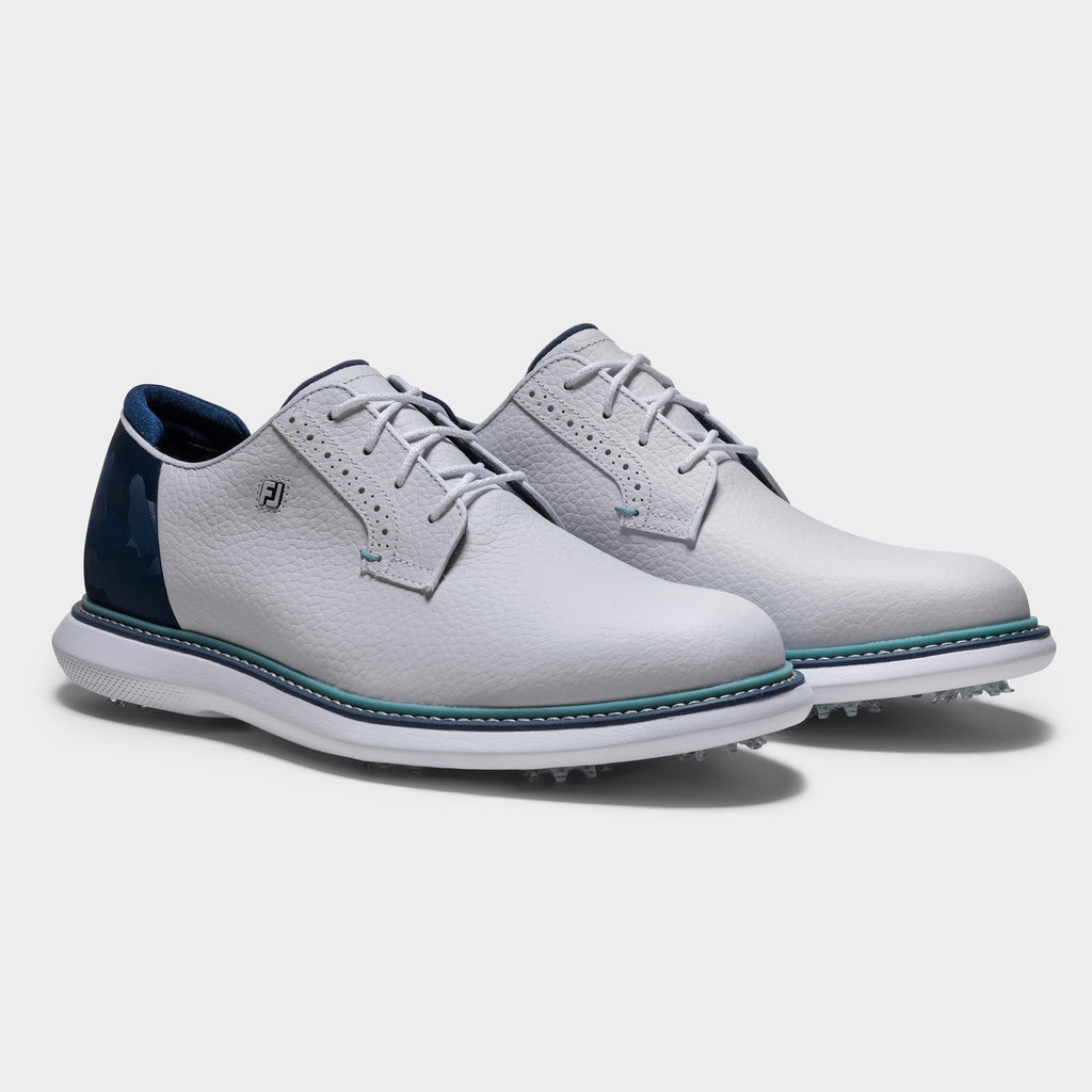 FOOTJOY TRADITIONS BLUCHER -- WHITE/MIDNIGHT CAMO